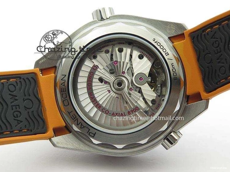 0109 Thermal 2016 Planet Ocean 45mm SS JHF Black Dial On Nylon Strap A 8245